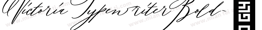 Victoria Typewriter Bold字体转换